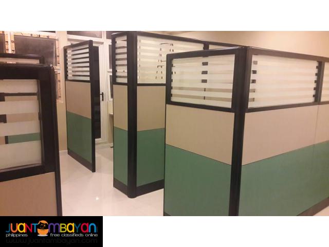 Two toned with Stripes Design Office-PARTITION