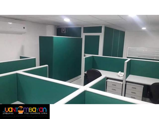 Modular Office Partition with Full fabric