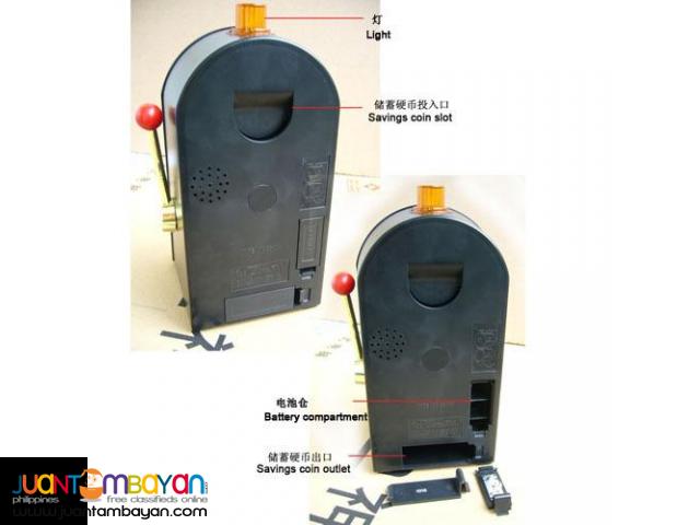 Slot machine piggy bank - 210 x 130 x 110 mm