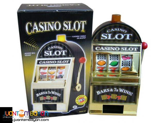Slot machine piggy bank - 210 x 130 x 110 mm