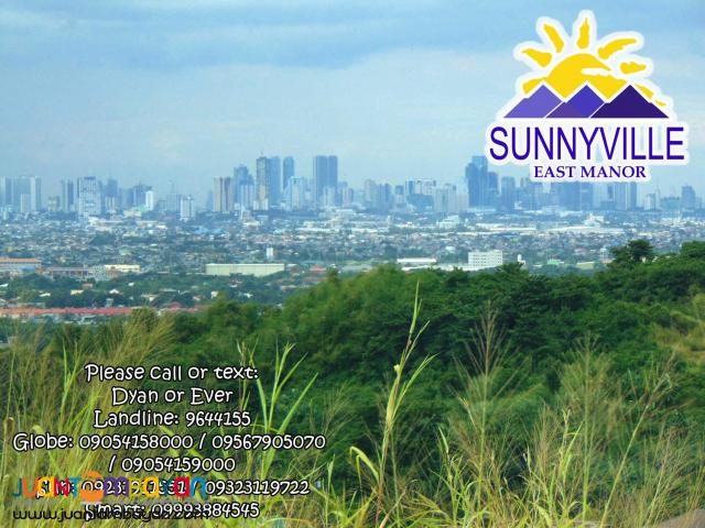 Sunnyville East Overlooking Lot for Sale in Angono