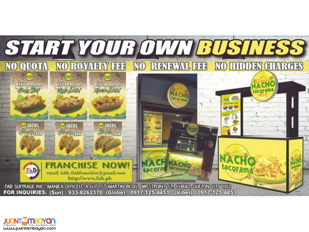 Nacho Tacorama Food Cart Franchise Business