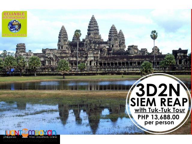 3D2N SIEM REAP WITH TUK TUK CITY TOUR PACKAGE