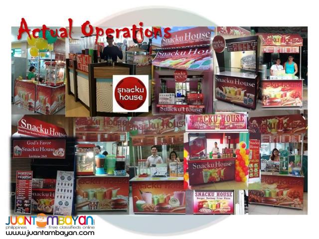 Food Cart, Mall Cart, Resto,Cafe' Snack Bar Franchise Business