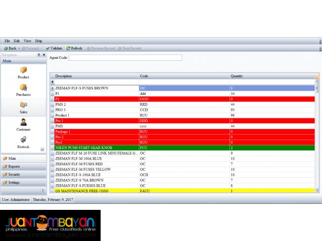 Inventory and Sales System for Autoparts (Software)