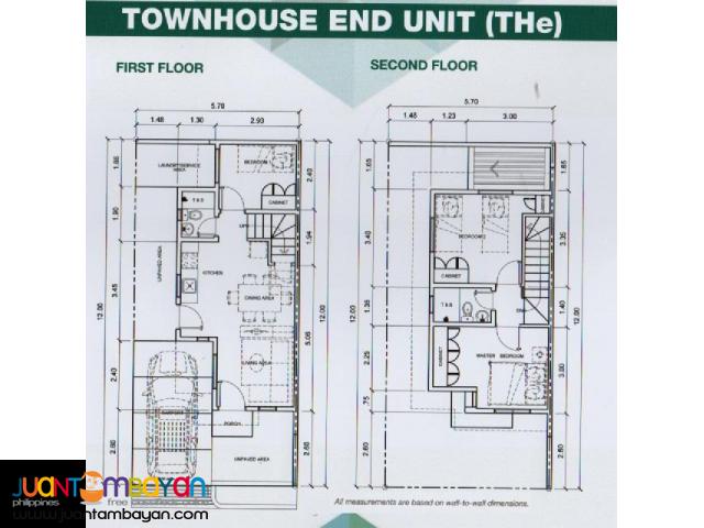 3 BR End Unit TH 2TB with Garage Eminenza Residences 2