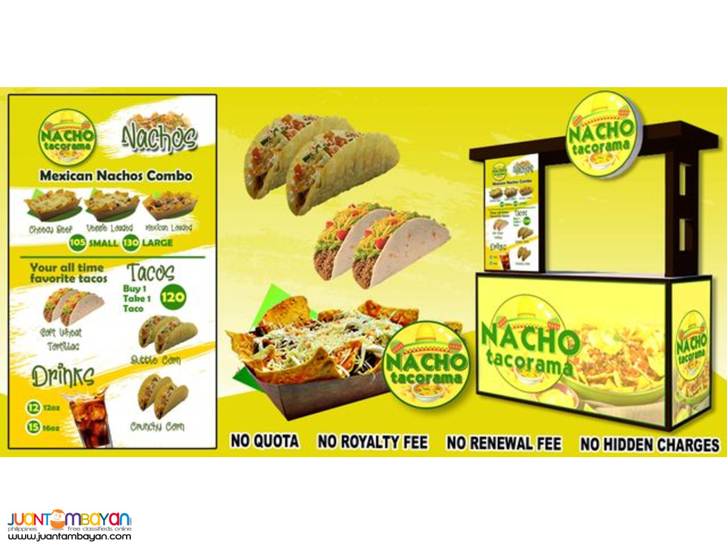 NACHOS, TACOS, HOTDOG, SHAWARMA FOOD CART FRANCHISE