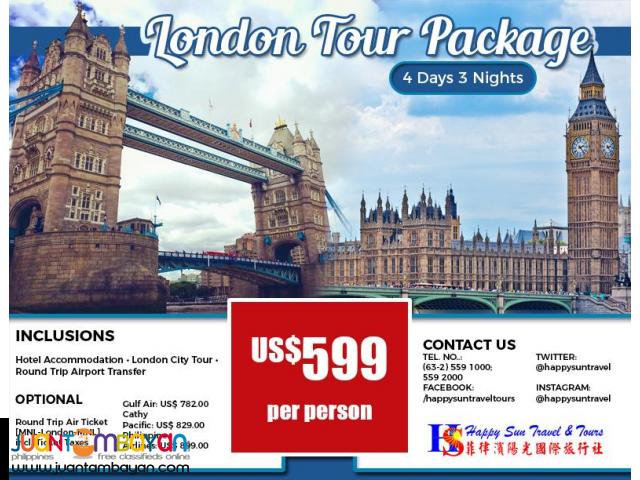 london tour packages from manchester