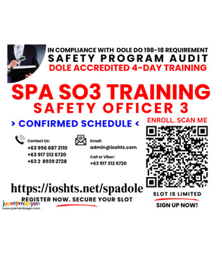 SPA Training Online Safety Program Audit DOLE Safety officer 3 SO3