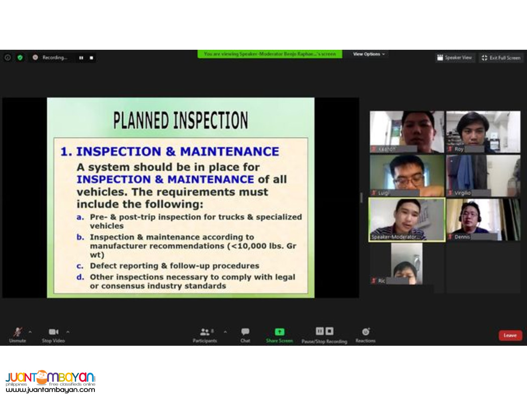 Online SO3 Safety Officer 3 Training Online DOLE Training SPA Training