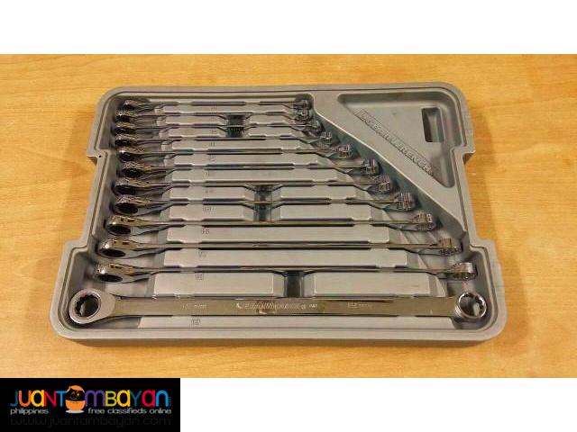 GearWrench 12 Piece Ratcheting Wrench Metric XL GearBox Set 85988