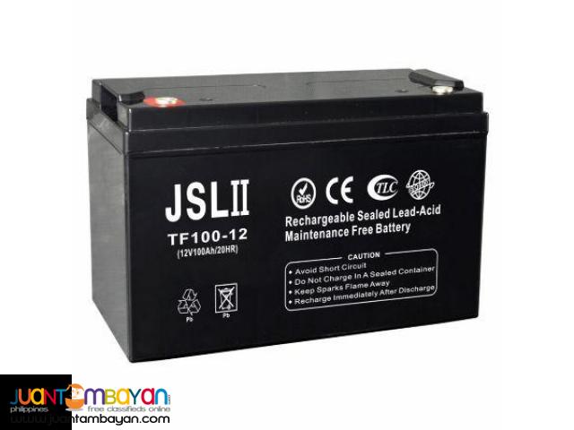 JSL II Lead Acid Battery 7AH to 200AH 12V Solar and UPS Battery