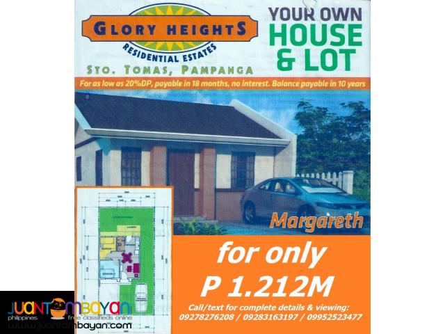 Single House and lot Ready for Occupancy in Sto Tomas Pampanga
