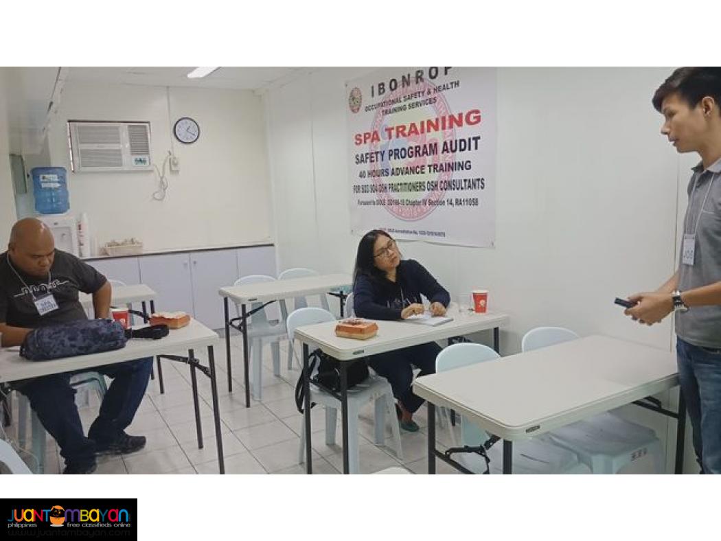 SPA HIRAC Training SO3 Training DOLE Accredited Safety Officer Online