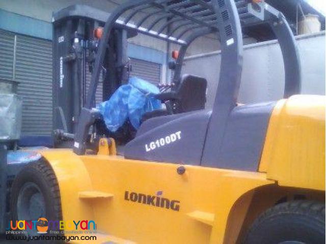 Lonking LG100DT Diesel Forklift Brand New
