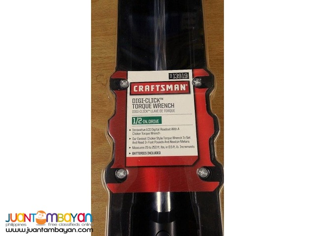 Craftsman 13919 1/2-inch Drive Digi-Click Torque Wrench