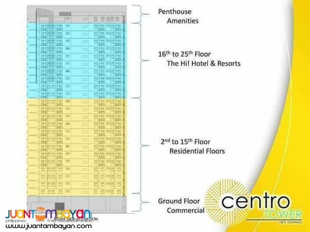 2 BEDROOMS FOR SALE IN CUBAO CENTRO TOWER IN QUEZON CITY