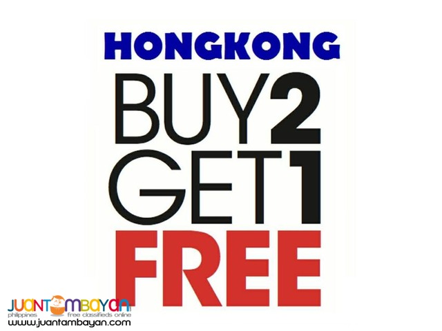 BUY 2! GET 1 FOR FREE PROMO