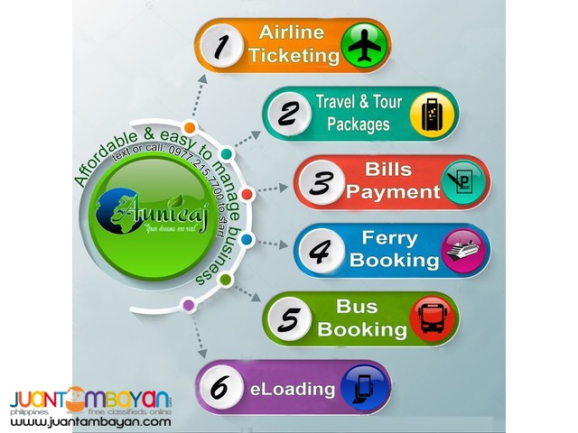 Airline Ticketing, Travel & Tours with other services bisniz