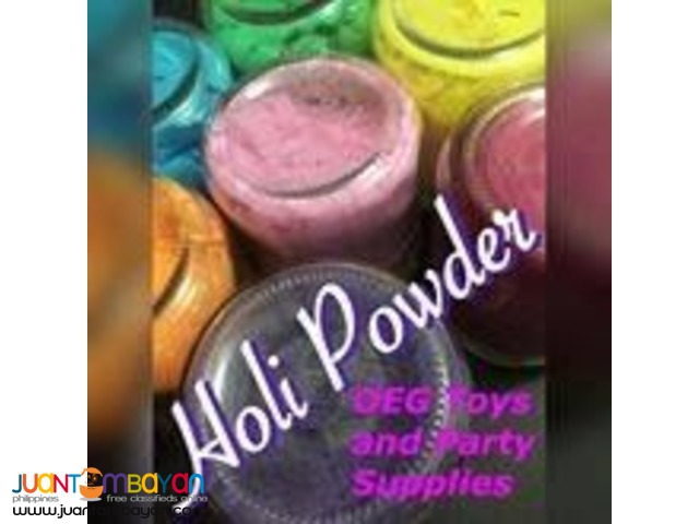 holi powder for funrun and prenup on hand 