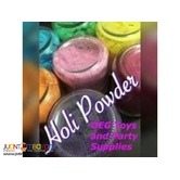 holi powder for funrun and prenup on hand 