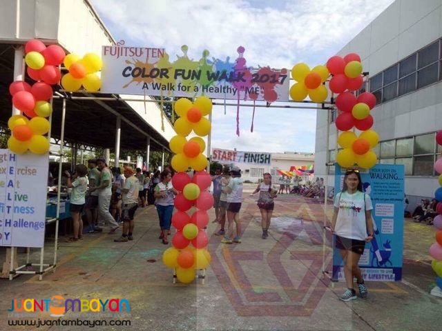 holi powder for funrun and prenup on hand 