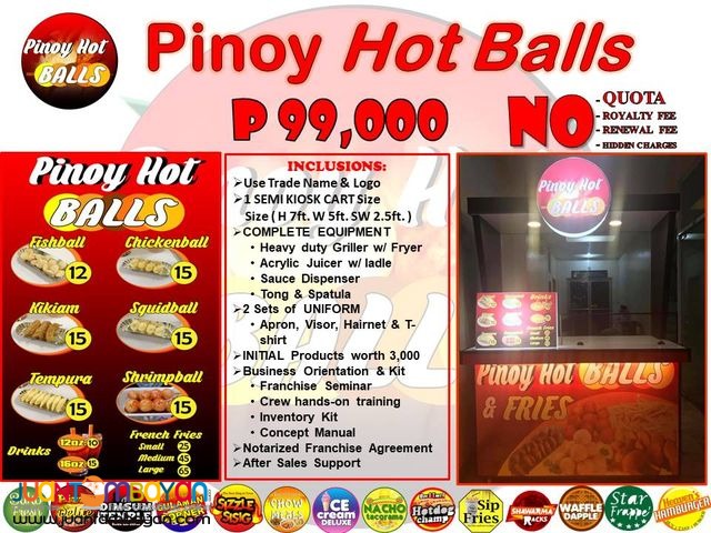 Pinoy Hot Balls Cart Franchise 2018 0939-9163425/0917-1254451