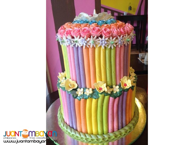 Elegant Birthday Cake for Girls