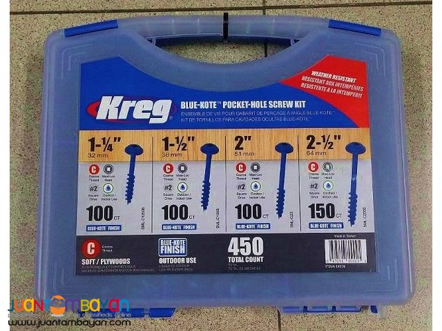 Kreg Blue-Kote Pocket Hole Screw Kit Kreg SK03B 