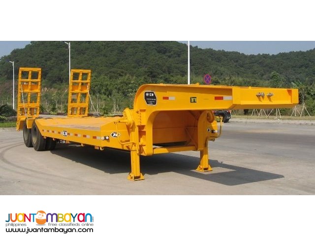 New Two-Axle Lowbed Semi-Trailer 45Tons Capacity