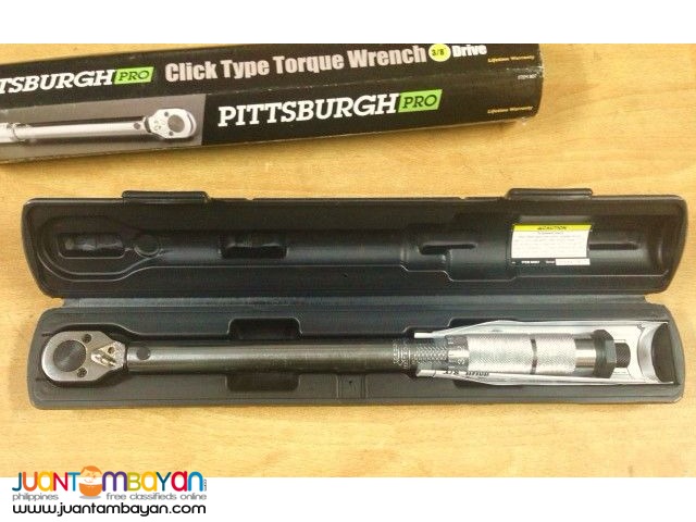 3/8 in Drive Click Type Torque Wrench Tool Pittsburgh 