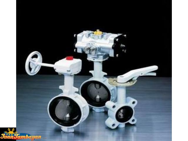 Motorized, Pneumatic, Electric Butterfly Valve With Actuator