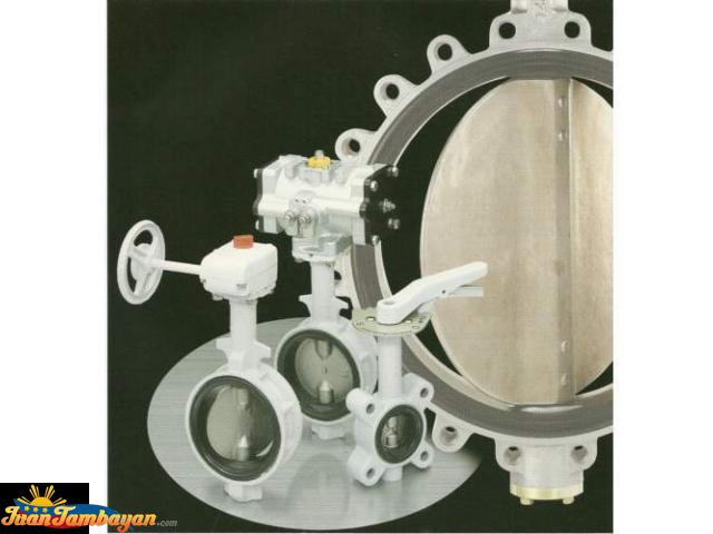 Motorized, Pneumatic, Electric Butterfly Valve With Actuator