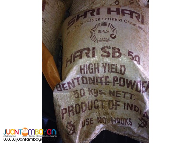 BENTONITE FOR SALE!