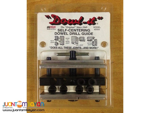 Dowl-It Self-Centering Doweling Jig with Dewalt 6-Piece Bit Set