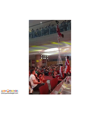 Circus theme party performers acrobatics show