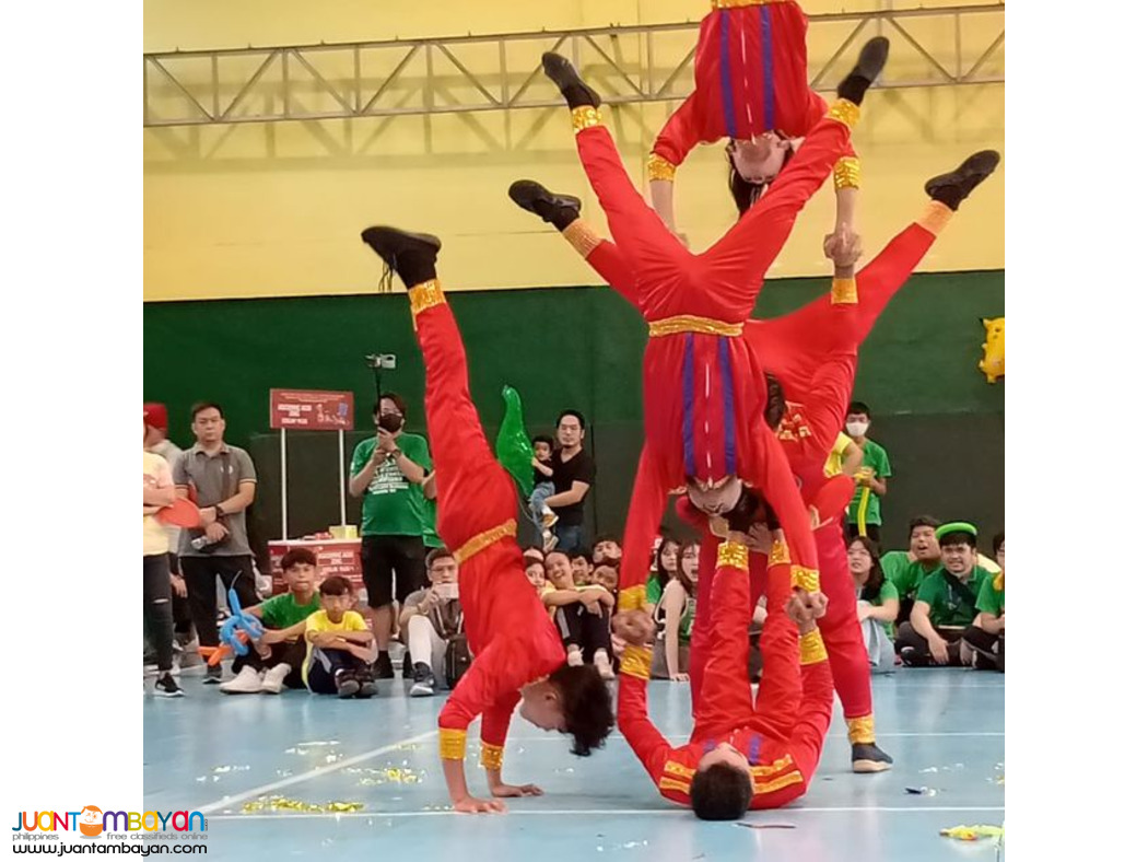 Circus theme party performers acrobatics show