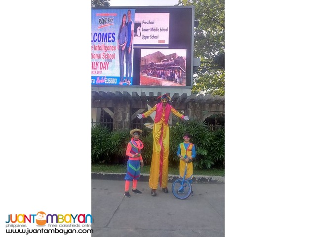 Circus, party, performers, acrobatics show