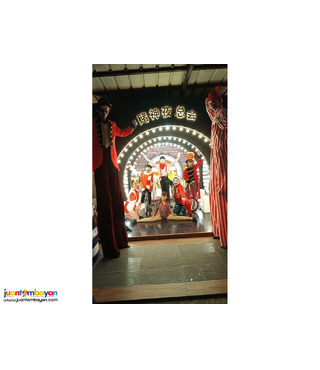 Circus, party, performers, acrobatics show