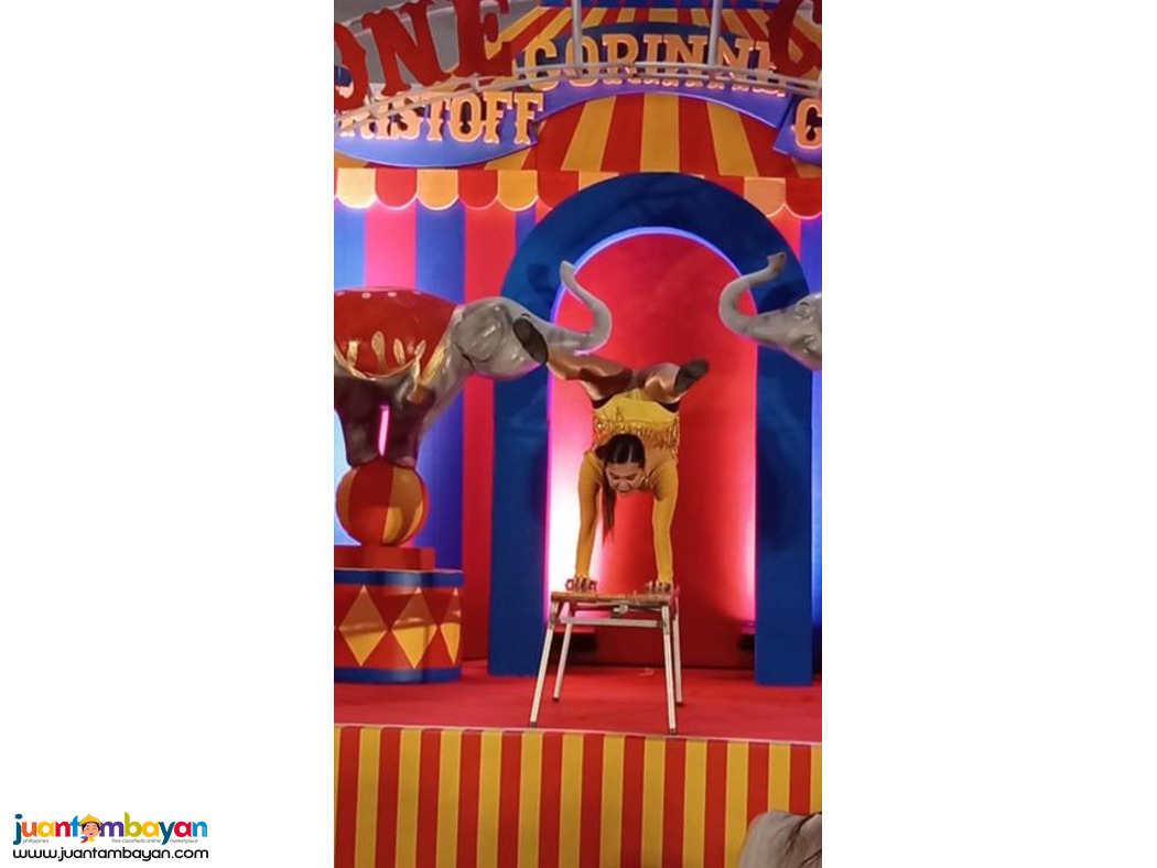 Circus, party, performers, acrobatics show