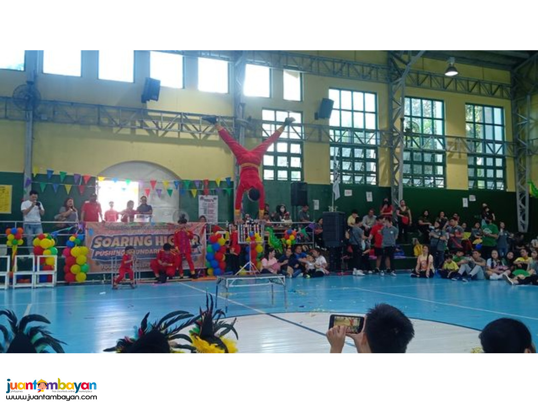 Circus, party, performers, acrobatics show