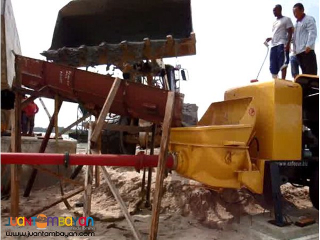 PORTABLE CONCRETE PUMP (60M-6 FLOOR HIGH)