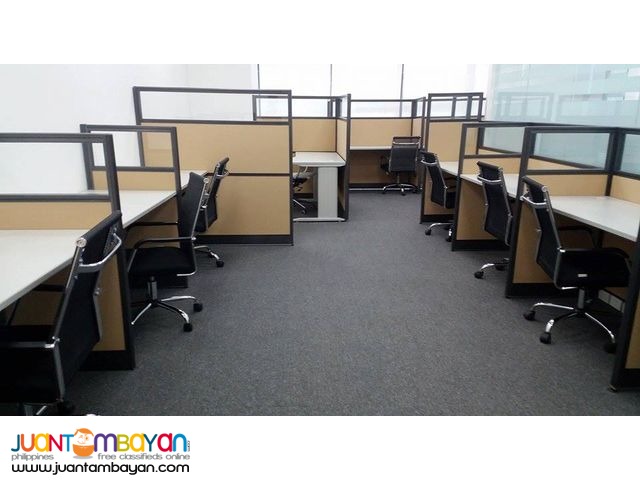 Two toned Office Partition Cubicles