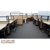 Two toned Office Partition Cubicles