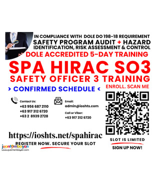SPA Safety Program Audit HIRAC DOLE Accredited SO3 Trainings