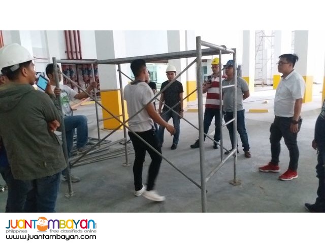 Advance Scaffold Training Actual Scaffold Erection Dismantling