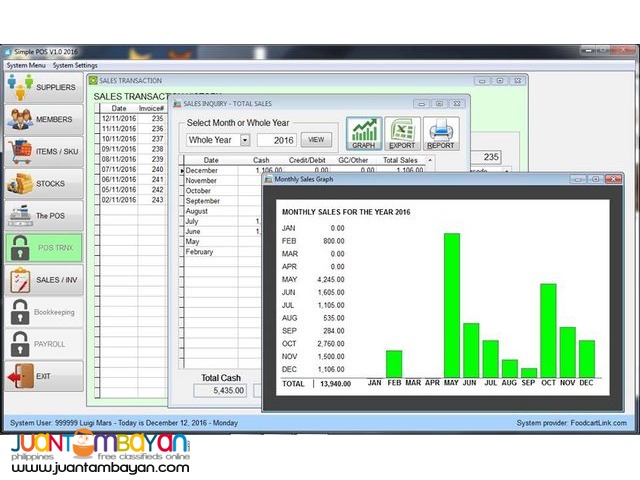 POS System with Stock and Inventory Management