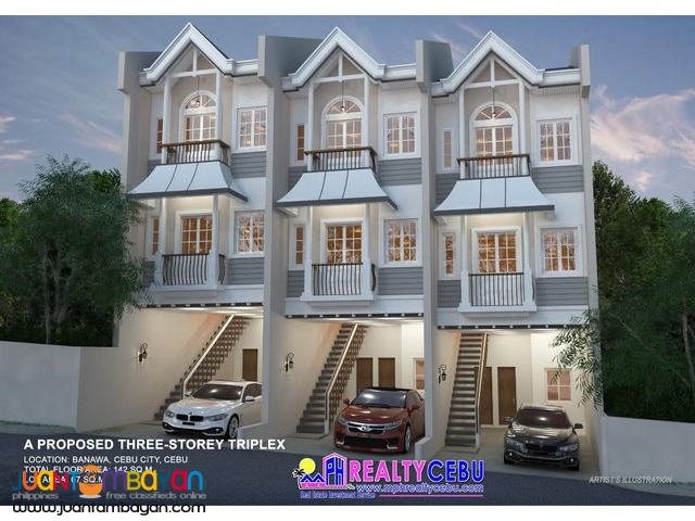 Townhouse for Sale at LOU 88 Manor in Cebu (67m², 4BR)