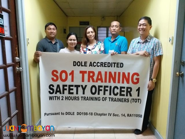 DOLE SO1 BOSH Training Safety Officer 1 DOLE Training