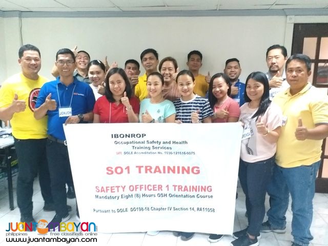 DOLE SO1 BOSH Training Safety Officer 1 DOLE Training